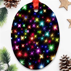 Fireworks Rocket New Year S Day Ornament (oval) by Celenk