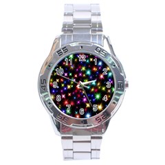 Fireworks Rocket New Year S Day Stainless Steel Analogue Watch by Celenk