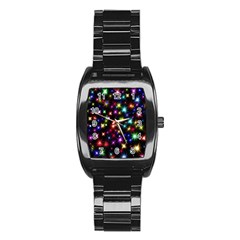 Fireworks Rocket New Year S Day Stainless Steel Barrel Watch by Celenk