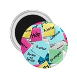 Stickies Post It List Business 2.25  Magnets Front