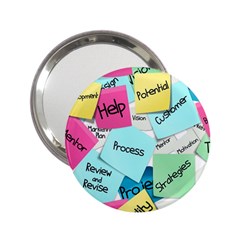 Stickies Post It List Business 2 25  Handbag Mirrors by Celenk