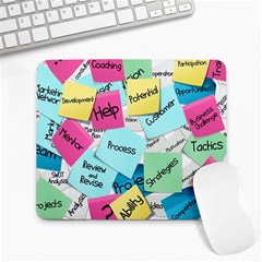 Stickies Post It List Business Large Mousepads by Celenk