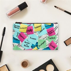 Stickies Post It List Business Cosmetic Bag (small)  by Celenk