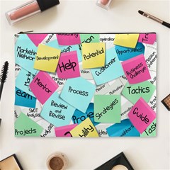 Stickies Post It List Business Cosmetic Bag (xl) by Celenk