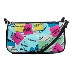 Stickies Post It List Business Shoulder Clutch Bags by Celenk