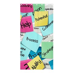 Stickies Post It List Business Shower Curtain 36  X 72  (stall)  by Celenk