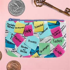 Stickies Post It List Business Large Coin Purse by Celenk