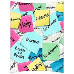 Stickies Post It List Business Back Support Cushion