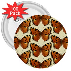 Butterfly Butterflies Insects 3  Buttons (100 Pack)  by Celenk