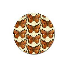 Butterfly Butterflies Insects Magnet 3  (round) by Celenk