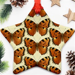 Butterfly Butterflies Insects Star Ornament (two Sides) by Celenk