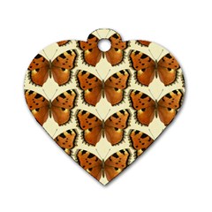 Butterfly Butterflies Insects Dog Tag Heart (two Sides) by Celenk