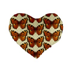 Butterfly Butterflies Insects Standard 16  Premium Heart Shape Cushions by Celenk