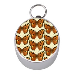 Butterfly Butterflies Insects Mini Silver Compasses by Celenk