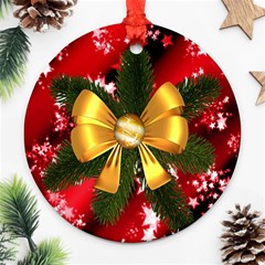 Christmas Star Winter Celebration Ornament (round) by Celenk