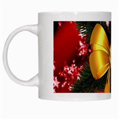 Christmas Star Winter Celebration White Mugs