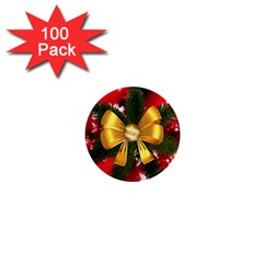 Christmas Star Winter Celebration 1  Mini Magnets (100 Pack) 