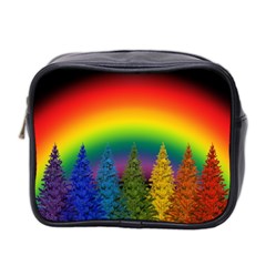 Christmas Colorful Rainbow Colors Mini Toiletries Bag 2-side by Celenk