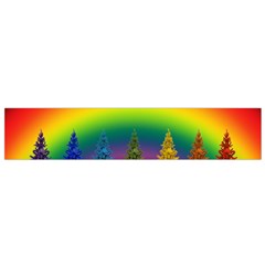 Christmas Colorful Rainbow Colors Small Flano Scarf by Celenk