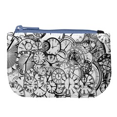 Time Clock Watches Time Of Large Coin Purse by Celenk