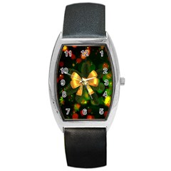 Christmas Celebration Tannenzweig Barrel Style Metal Watch by Celenk