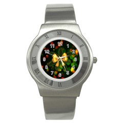 Christmas Celebration Tannenzweig Stainless Steel Watch by Celenk