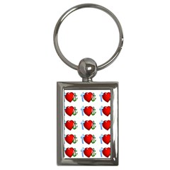 Cross Heart Anchor Love Hope Key Chains (rectangle)  by Celenk