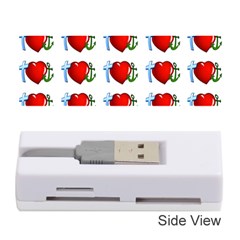 Cross Heart Anchor Love Hope Memory Card Reader (stick)  by Celenk