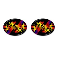 Board Conductors Circuits Cufflinks (oval) by Celenk