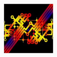 Board Conductors Circuits Medium Glasses Cloth (2-side) by Celenk