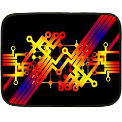 Board Conductors Circuits Fleece Blanket (mini) by Celenk