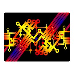 Board Conductors Circuits Double Sided Flano Blanket (mini)  by Celenk