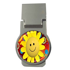 Sun Laugh Rays Luck Happy Money Clips (round)  by Celenk