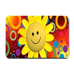 Sun Laugh Rays Luck Happy Small Doormat  by Celenk