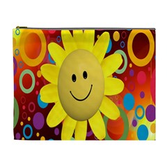 Sun Laugh Rays Luck Happy Cosmetic Bag (xl) by Celenk