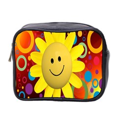 Sun Laugh Rays Luck Happy Mini Toiletries Bag 2-side by Celenk