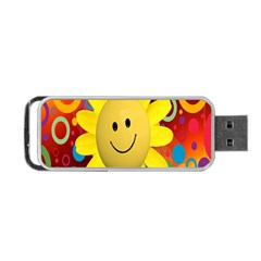 Sun Laugh Rays Luck Happy Portable Usb Flash (two Sides) by Celenk