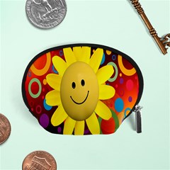 Sun Laugh Rays Luck Happy Accessory Pouches (small)  by Celenk