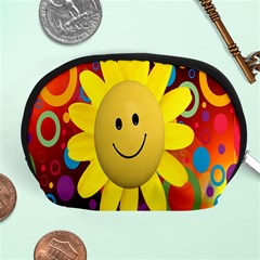 Sun Laugh Rays Luck Happy Accessory Pouches (medium)  by Celenk