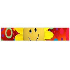 Sun Laugh Rays Luck Happy Large Flano Scarf  by Celenk