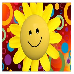 Sun Laugh Rays Luck Happy Large Satin Scarf (square) by Celenk