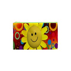 Sun Laugh Rays Luck Happy Cosmetic Bag (xs) by Celenk