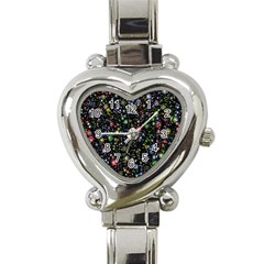 Universe Star Planet All Colorful Heart Italian Charm Watch by Celenk