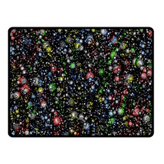 Universe Star Planet All Colorful Double Sided Fleece Blanket (small)  by Celenk