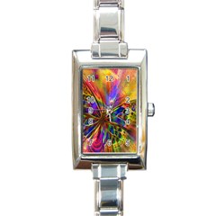 Arrangement Butterfly Aesthetics Rectangle Italian Charm Watch