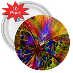 Arrangement Butterfly Aesthetics 3  Buttons (10 Pack) 