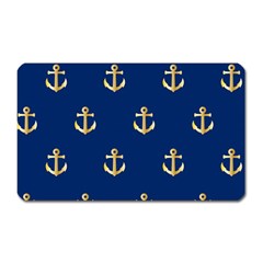 Gold Anchors Background Magnet (rectangular) by Celenk