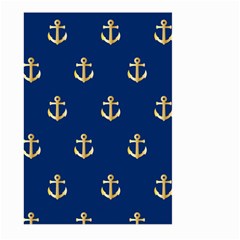 Gold Anchors Background Large Garden Flag (two Sides) by Celenk