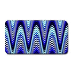 Waves Wavy Blue Pale Cobalt Navy Medium Bar Mats by Celenk