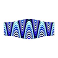 Waves Wavy Blue Pale Cobalt Navy Stretchable Headband